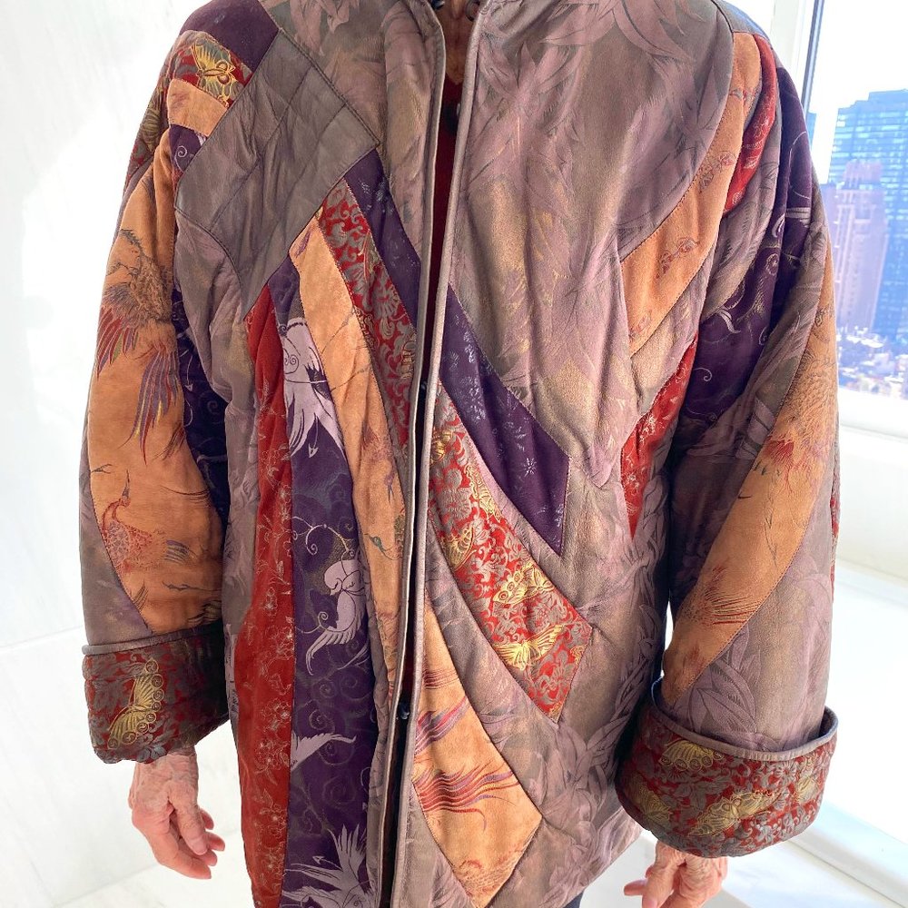 Roberto Cavalli Patchwork Suede Jacket